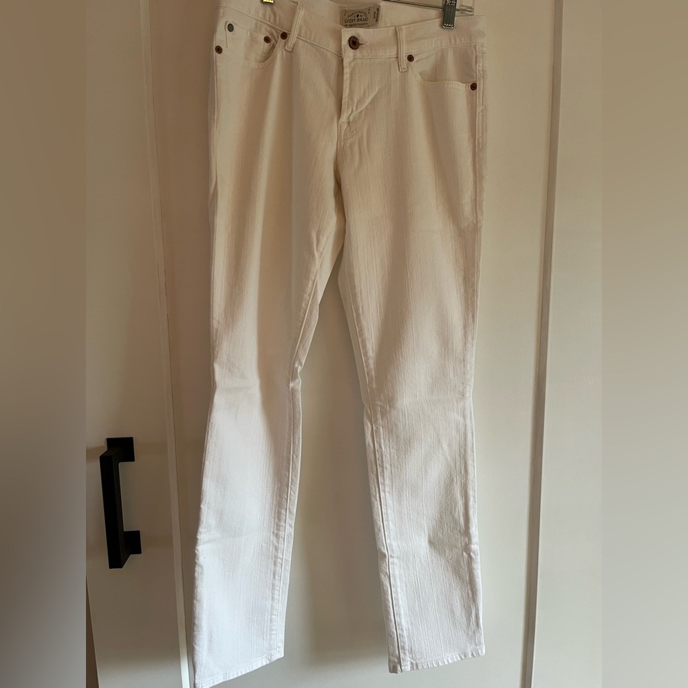 Lucky Brand slim fit white jeans NWOT